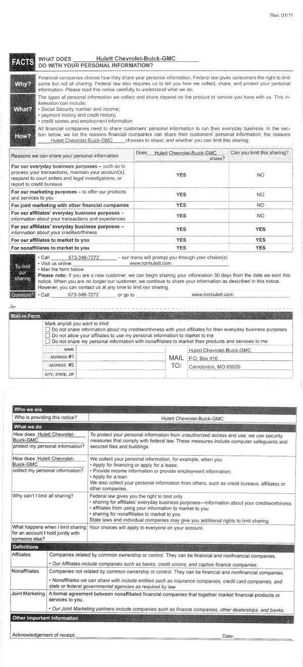 Privacy Policy Document